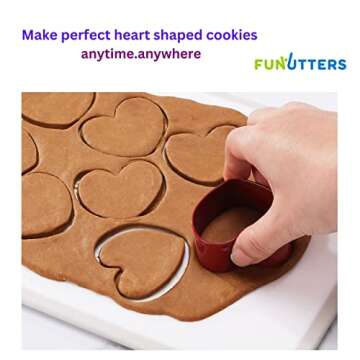 Durable Heart Cookie Cutter Set for All Occasions