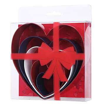 Durable Heart Cookie Cutter Set for All Occasions