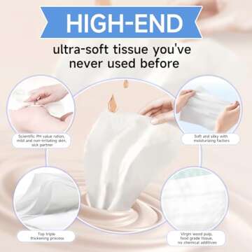 Car Tissue Holder - Tissue Holder for Car with High-End Lotion Facial Tissues,Car Napkin Holder,Napkin Holder for Car,Car Visor Tissue Dispenser,Leather Tissue Holder in car - Sun Visor Accessory.