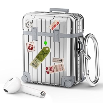 KOREDA Funny Suitcase Design Case for AirPods 1st/2nd Gen - Cute & Protective