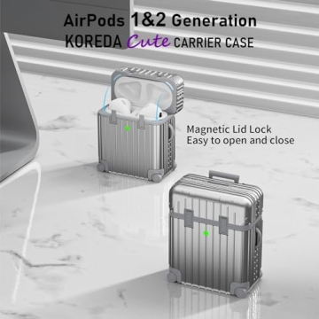 KOREDA Funny Suitcase Design AirPods Case - Stylish Protection