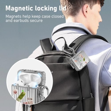 KOREDA Funny Suitcase Design AirPods Case - Stylish Protection