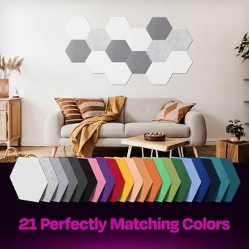 Ekkogo 12-Pack Acoustic Sound Panels in White