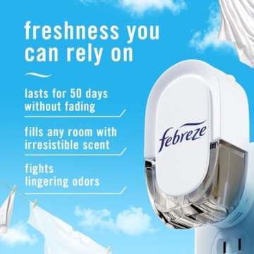 Febreze Plug In Air Freshener, Long Lasting, Linen & Sky