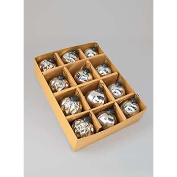 Vintage Mercury Glass Ornaments Set for Your Holiday Decor