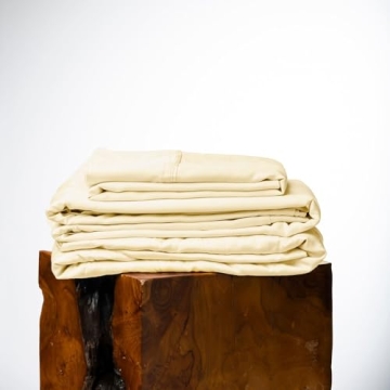 Olive + Crate Luxury TENCEL Eucalyptus Queen Size Sheet Set - 4PC Cooling Sheets with 16'' Deep Pock...