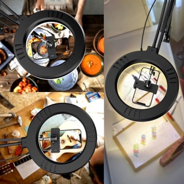 MagLoop Overhead Phone Mount with LED Ring Light