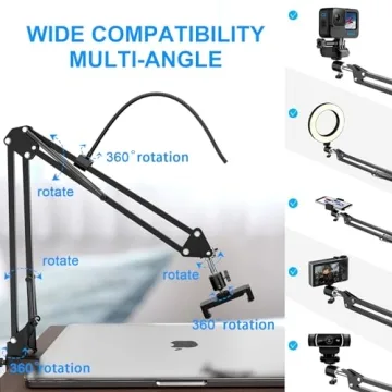 MagLoop Overhead Phone Mount with LED Ring Light