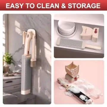 Fresh Meat Slicer Cleaver, Thickness Adjustable 2 or 4mm, Manual Fresh Meat Cutter, Fresh Meat Slicing Shredding, Fresh Beef Pork Mutton for Home Cooking BBQ Hot Pot Meat Slicer, Meat Cleavers -Pink