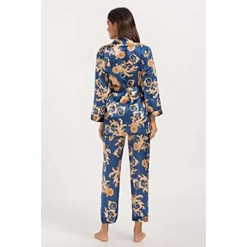 Luxury Silk Satin Pajamas Set for Women - Escalier