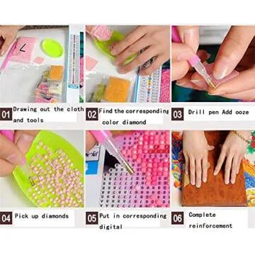 Diamond Painting Kits for Adults, DIY 5D Square Full Drill Art Perfect for Relaxation and Home Wall D¨¦cor (Castle, 12x16inch)