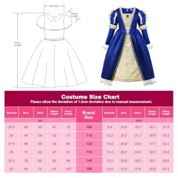 ReliBeauty Medieval Costume for Girls - A Dreamy Dress