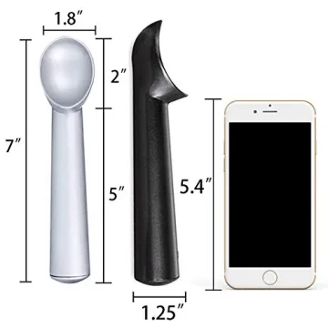 HANSGO Nonstick Anti-Freeze Ice Cream Scoopers Dishwasher Safe