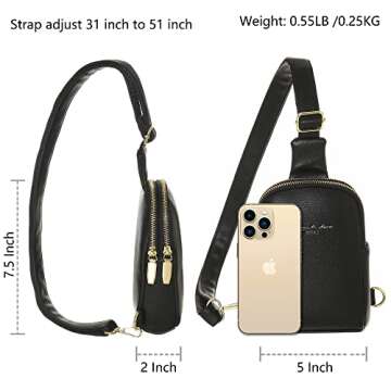 INICAT Small Crossbody Sling Bags for Women Vegan Leather Cell Phone Purse Fanny Packs for Women Men(026-Light Grey)