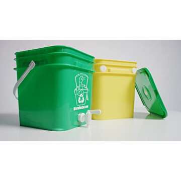 Worm Bucket Indoor Composting Kit for Making Worm Castings and Worm Tea