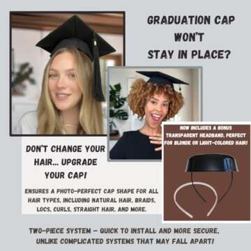 ADVANSYNC GradCapBand for Secure Graduation Cap Wear