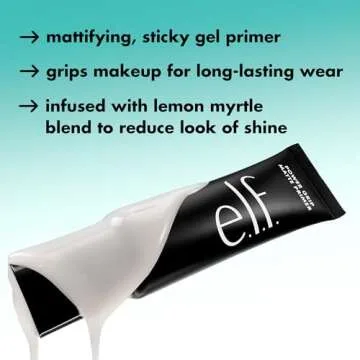 e.l.f. Power Grip Matte Primer, Gel-Based & Hydrating Face Primer For Smoothing Skin & Gripping Makeup, Moisturizes & Primes, Vegan & Cruelty-Free