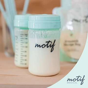 Motif Medical Breast Milk Storage Bottles for the Luna Breast Pump - Two 160mL Bottles for Breast Pu...