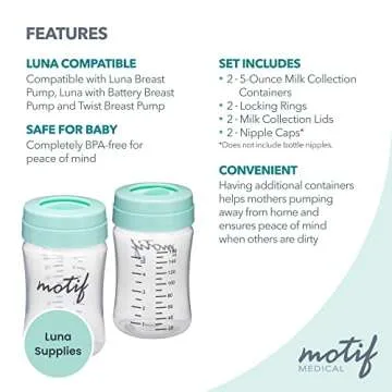 Motif Breast Milk Storage Bottles for efficient milk storage