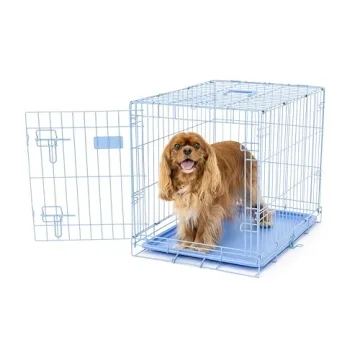 Carlson Blue Secure Compact Single Door Dog Crate