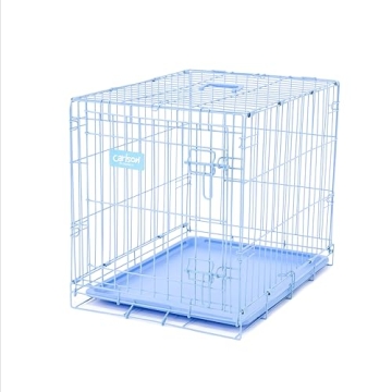 Carlson Blue Secure Compact Single Door Dog Crate