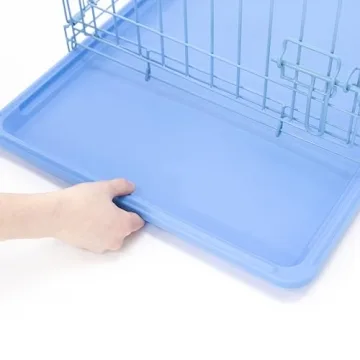 Carlson Blue Secure Compact Single Door Dog Crate