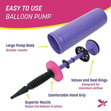 Effortless Balloon Pump - 2Way Dual Action, 2Pack - Easy to Use