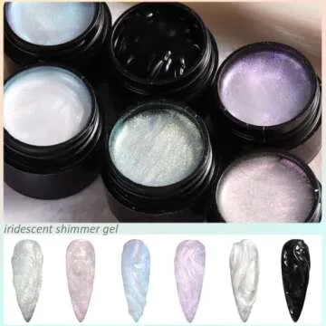 Fcozpjk Solid Builder Gel Kit, 6 Colors Non Sticky Solid Builder Gel for Nails Aurora Blue Pink Pearl White Builder Gel With Silicone Carving Pen Hard Gel 3D Sculpting Gel Nail Art Starter Kit