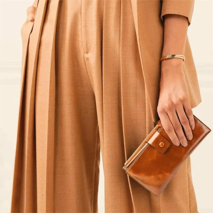 Genuine Leather RFID Wallet with Phone Pocket