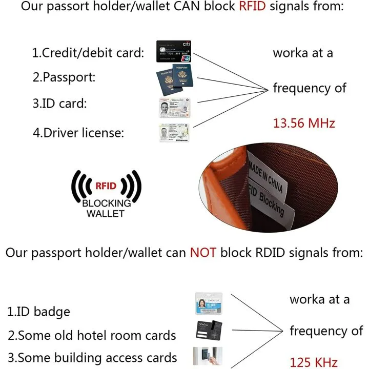 Genuine Leather RFID Wallet with Phone Pocket