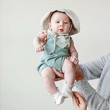 goumikids Bamboo/Organic Cotton Romper (Sea Glass 0-3M)