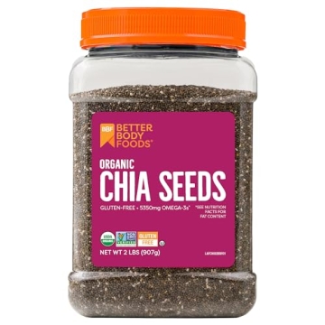 Organic Chia Seeds - 2 lbs, Gluten Free, Keto Friendly