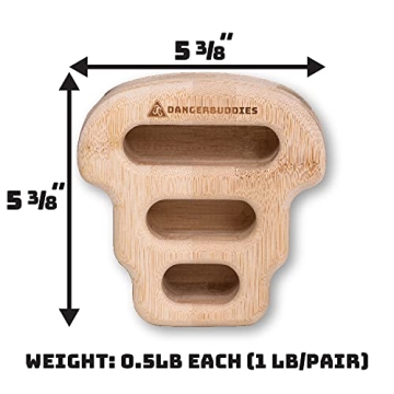 Portable Bamboo Hangboards - Eco-Friendly Finger Strength Training