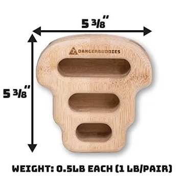 Portable Bamboo Hangboards - Eco-Friendly Finger Strength Training