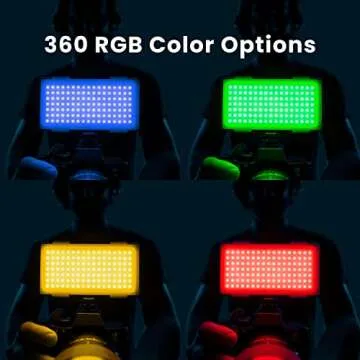 Lume Cube RGB Panel Pro | Full Color Mountable LED Light for Professional DSLR Cameras | Adjustable Color, Bluetooth Compatible, Intelligent LCD, Long Battery Life | for Vlogging, Photography, Video