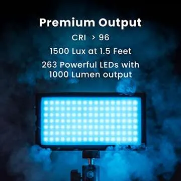 Lume Cube RGB Panel Pro | Full Color Mountable LED Light for Professional DSLR Cameras | Adjustable Color, Bluetooth Compatible, Intelligent LCD, Long Battery Life | for Vlogging, Photography, Video
