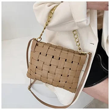 YP Woven Crossbody Bag - Stylish Vegan Leather Purse