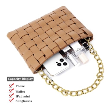 YP Woven Crossbody Bag - Stylish Vegan Leather Purse