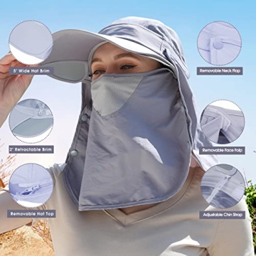 icolor Sun Cap Fishing Hat for Ultimate Sun Protection