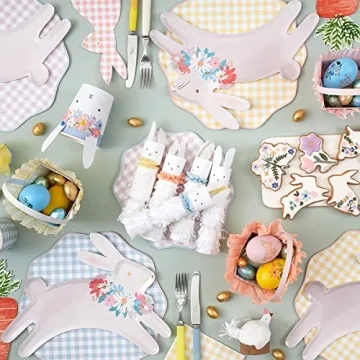 Meri Meri Gingham Paper Plates for Easter Parties