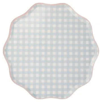 Meri Meri Gingham Paper Plates for Easter Parties