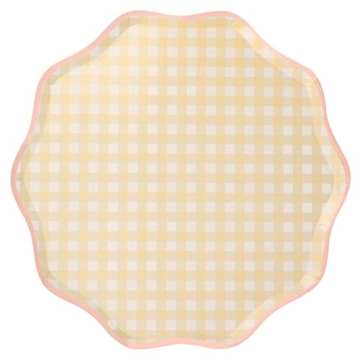 Meri Meri Gingham Paper Plates for Easter Parties