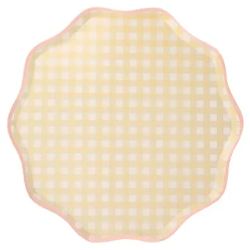 Meri Meri Gingham Paper Plates for Easter Parties