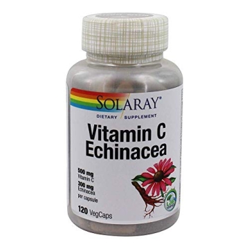 Solaray Vitamin C & Echinacea for Healthy Immune Support