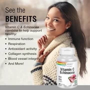 Solaray Vitamin C & Echinacea for Healthy Immune Support