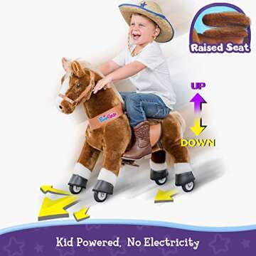 PonyCycle Riding Horse Toy for Kids Age 3-5 - Giddy Up!