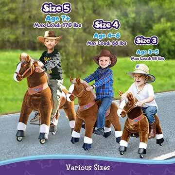 PonyCycle Riding Horse Toy for Kids Age 3-5 - Giddy Up!