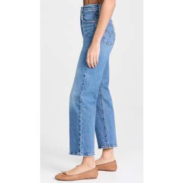 Levi's Women's Premium Ribcage Straight Ankle Jeans, Dance Around, 30