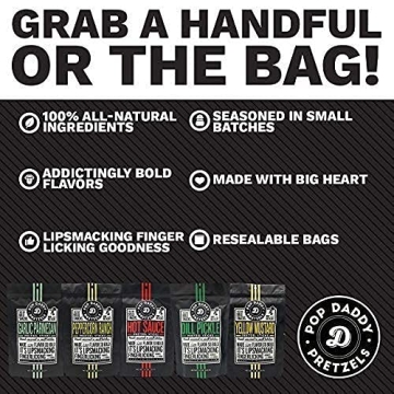 Pop Daddy Healthy Gourmet Pretzels 3 Pack Delights