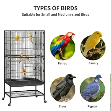 YINTATECH 52-inch Bird Cage for Parrots and More